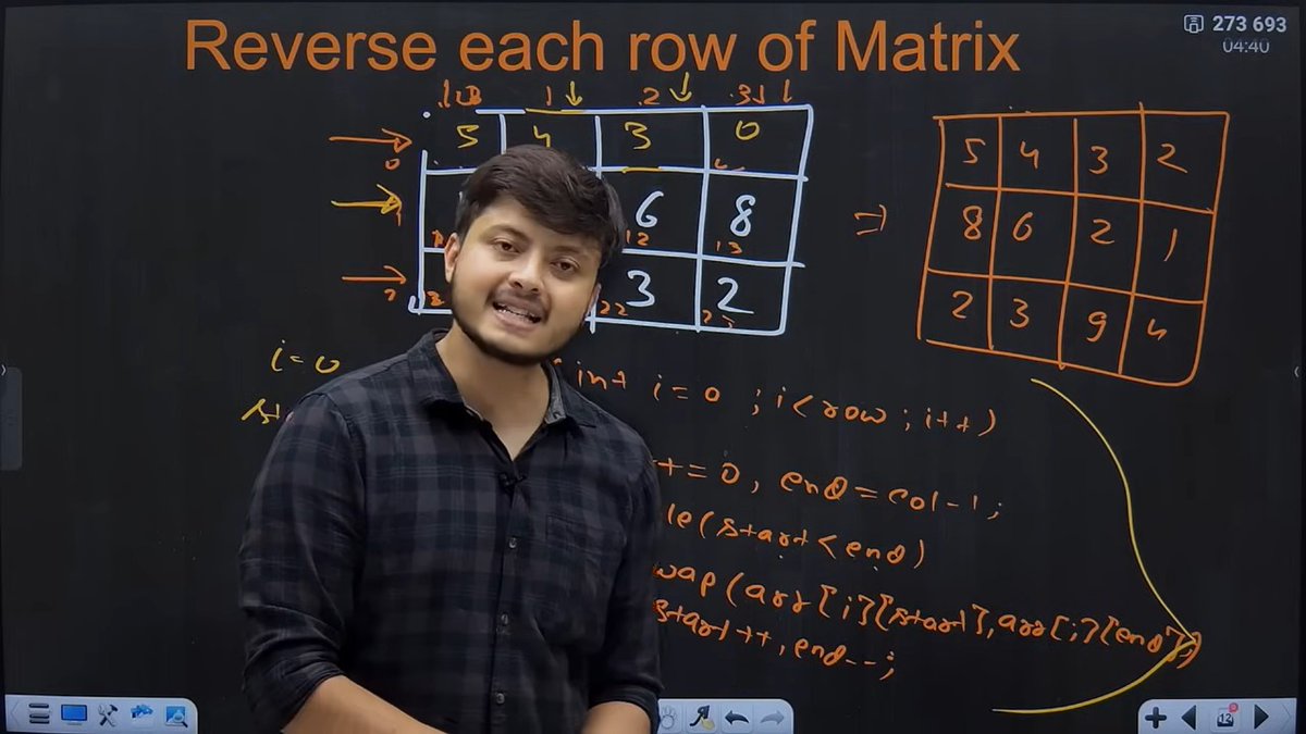 JeetKumarD35856's tweet image. Just nailed 2D arrays in C++ thanks to the GOAT Rohit Negi bhaiya! Crystal-clear explanations from CoderArmy YT made it super easy to grasp. Big thanks for the awesome tutorial! 🙌 #Coding #Cpp #CoderArmy #Consistency #LearningInPublic