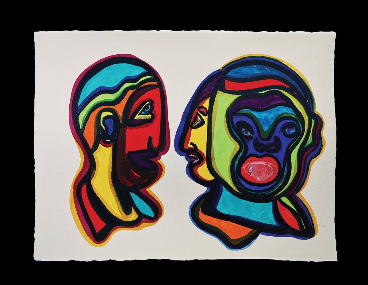 DickCrispo's tweet photo. A single black line can turn chaos into a conversation of color. It isn’t just a mark—it’s my system for seeing. #art #color #abstractart https://t.co/5ZrLnEjkiR