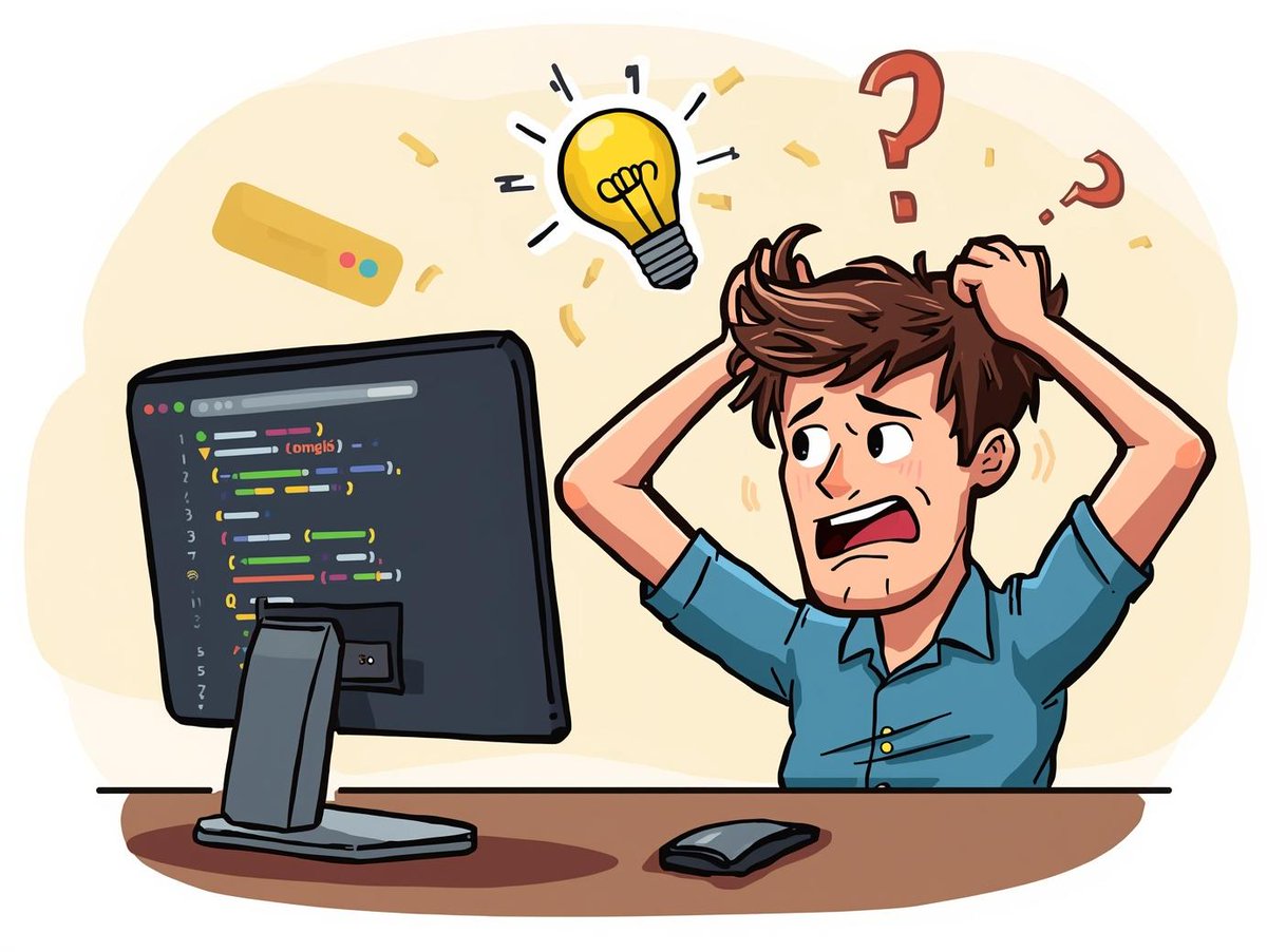 KoskeiKibet3's tweet image. Debugging Reality
The 4 stages of debugging:
1️⃣ Denial – “That’s impossible.”
2️⃣ Anger – “Who wrote this?”
3️⃣ Bargaining – “Just one more print statement.”
4️⃣ Acceptance – “Oh… missing bracket.”
Debugging = therapy for logical minds. 😅
#CodingHumor #CSharp #SpringBoot #DevLife