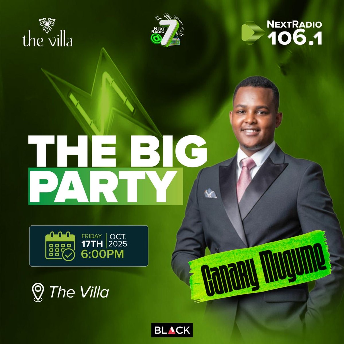 .<a href="/nextradio_ug/">Next Radio 106.1FM</a> celebrates 7 years this October and so does Big Talk. Join us tomorrow at <a href="/TheVillaKLA/">TheVilla</a>, Bukoto —for the Big Party at 6pm. 

#NextRadioUG  #NextRadioAt7