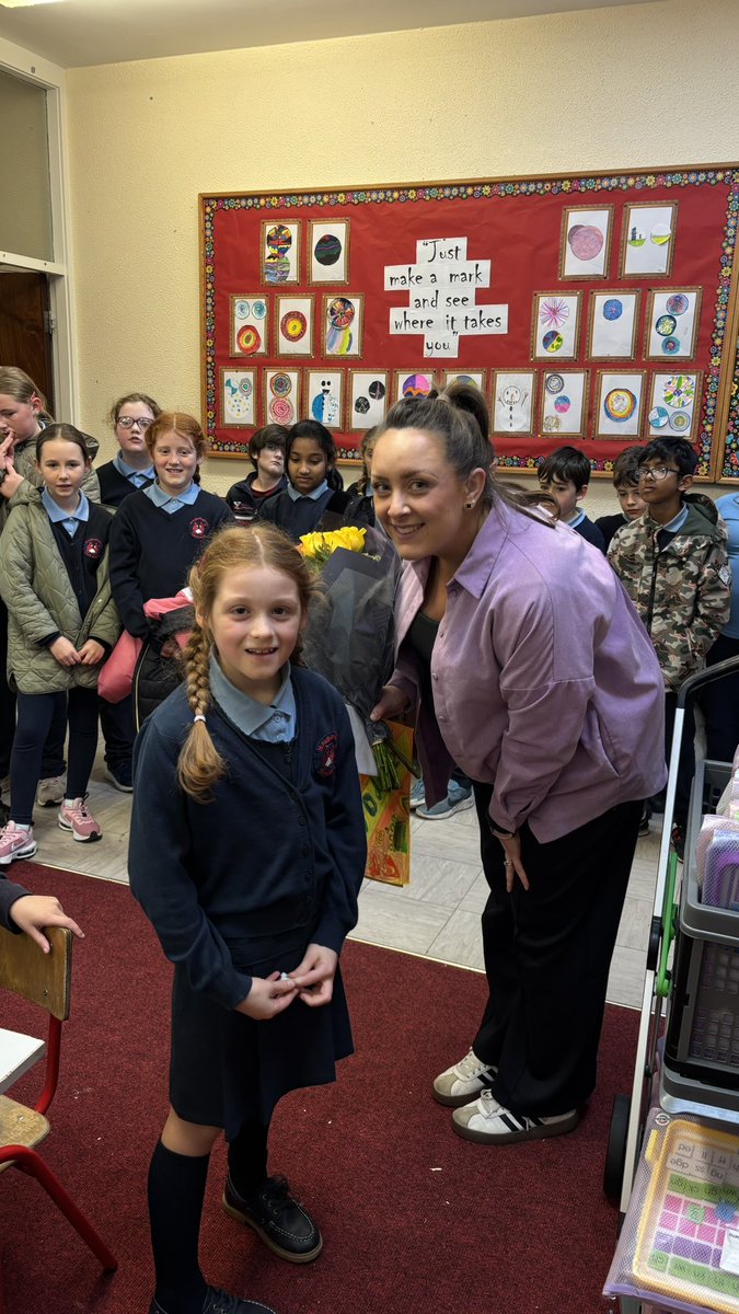 Wishing Ms. Sorcha Jane Ward all the best as she begins her maternity leave today! 💐

We’re grateful for the dedication you’ve shown to our students throughout the past year. 💐

Best of luck as you begin this new chapter. 💐