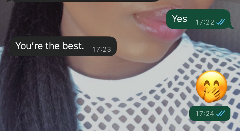 The sentence is simple but, it has weight . 😅😅😅😅😅😅😅

This is how I brag.