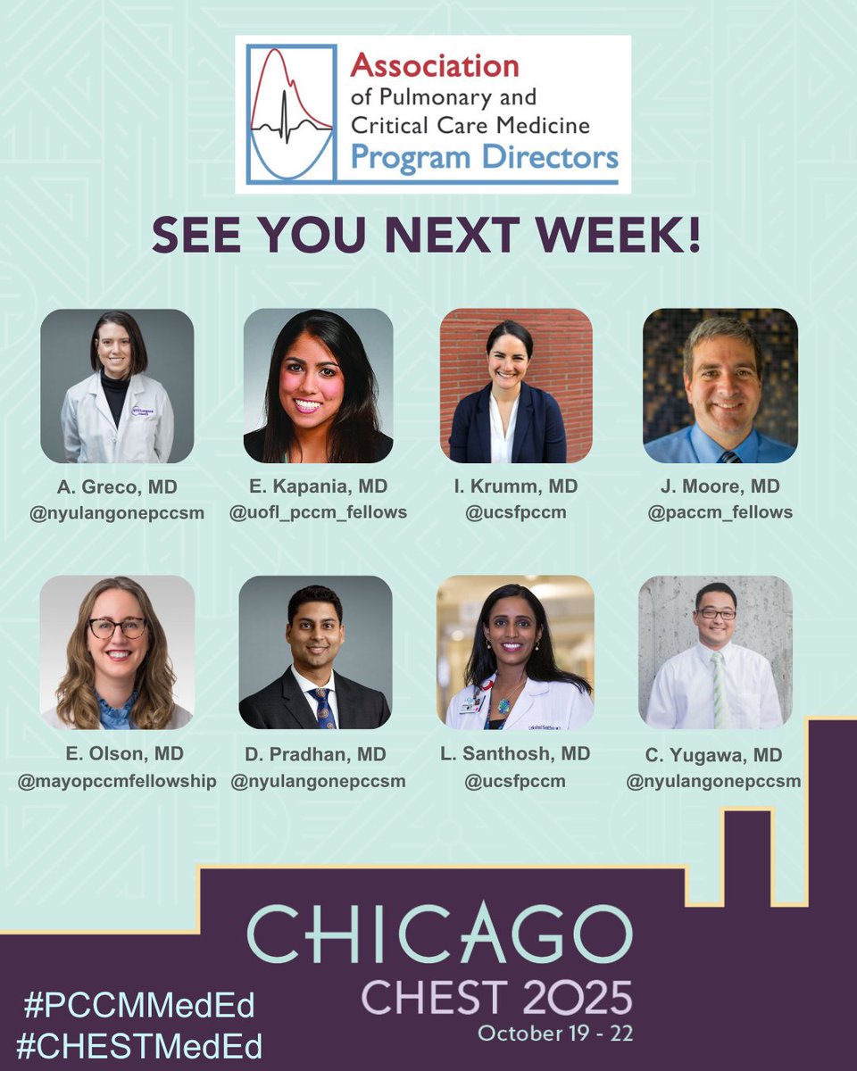 APCCMPD (@apccmpd) on Twitter photo Make plans to attend #APCCMPD forums and presentations on October 20 and 21 at #CHESTMedEd!
🔗 tinyurl.com/ywtnpp6t
#PCCM #meded #pulmCCM #PCCMedEd
<a href="/NYULangonePCCSM/">NYULangonePCCSM</a> <a href="/MayoPCCM/">MayoPCCM</a> Make plans to attend #APCCMPD forums and presentations on October 20 and 21 at #CHESTMedEd!
🔗 tinyurl.com/ywtnpp6t
#PCCM #meded #pulmCCM #PCCMedEd
<a href="/NYULangonePCCSM/">NYULangonePCCSM</a> <a href="/MayoPCCM/">MayoPCCM</a>