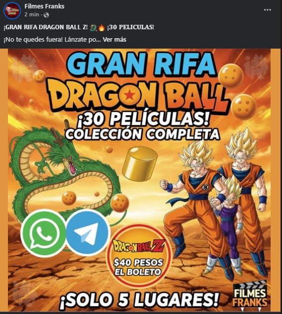 FilmesFranks's tweet photo. ¡𝗚𝗥𝗔𝗡 𝗥𝗜𝗙𝗔 𝗗𝗥𝗔𝗚𝗢𝗡 𝗕𝗔𝗟𝗟 𝗭! 🐉🔥 ¡𝟑𝟎 𝐏𝐄𝐋𝐈́𝐂𝐔𝐋𝐀𝐒!

💬 Mas informacion aqui 💬 https://t.co/MewHO6kb7g