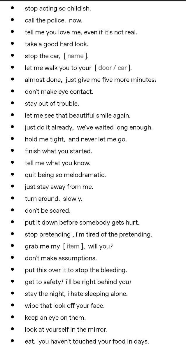 velvetwreckage's tweet photo. ♡︎ for a random sentence starter from the list 

⟳ to spread https://t.co/ld2x3Kn1I0