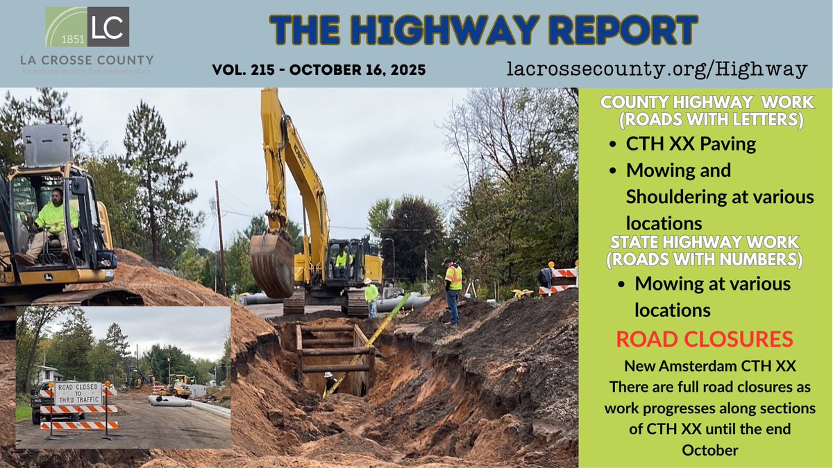 Our plans for the next week.