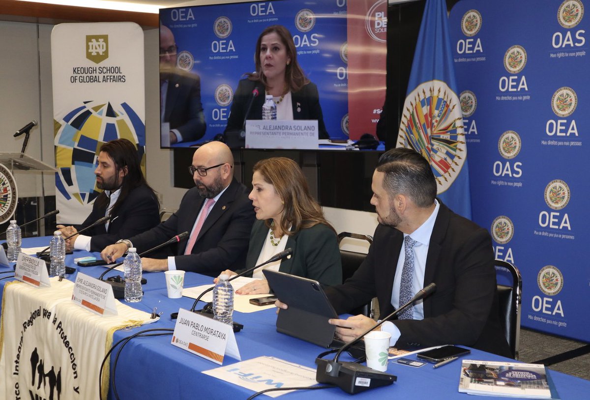 En el marco del #CursoInteramericano se lanzó el Mecanismo de Diálogo del Sector Privado del #MIRPS

Un nuevo espacio para impulsar alianzas en protección y soluciones en las Américas🌎

Coorganizaron #CostaRica y #Colombia
<a href="/OEA_Derechos/">OEA – Departamento de Acceso a Derechos</a> <a href="/ACNUR_es/">ACNUR, la Agencia de la ONU para los Refugiados</a>