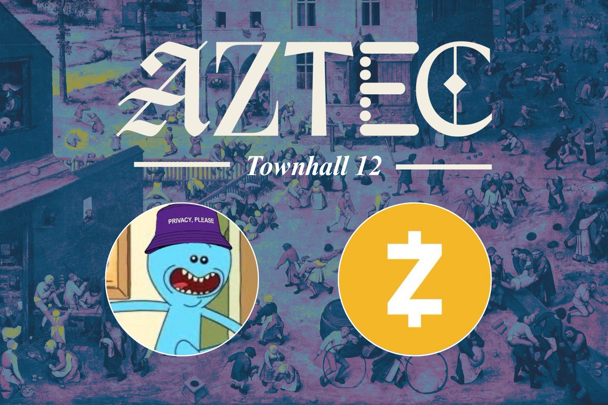 𝘼𝙕𝙏𝙀𝘾 𝙏𝙊𝙒𝙉𝙃𝘼𝙇𝙇 12 𝙍𝙀𝘾𝘼𝙋 – October 16

The Privacy Renaissance continues. This session brought Zashi onboarding alpha, Noir expansion talks, and new community elevation.

Let's dive into what happened 👇