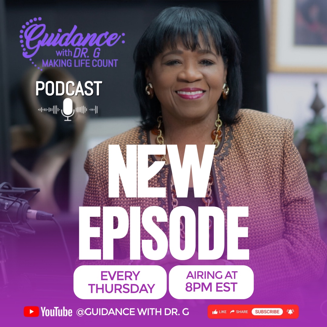 🎙️ Are you ready for an all-new episode of Guidance with Dr. G: Making Life Count?

Tune in TONIGHT at 8pm EST on YouTube—don’t miss it.

Click the link below to subscribe, and share it with everyone you know.

Let’s MAKE LIFE COUNT the Kingdom way!