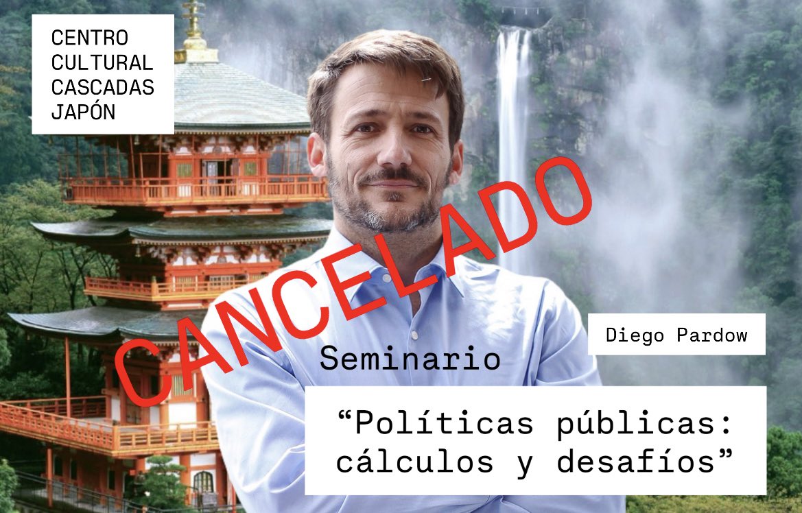🔴CANCELADO🔴
Informamos a la comunidad que lamentablemente el Seminario “Políticas públicas: cálculos y desafíos” dictado por el destacado abogado y ministro de energía Diego Pardow ha sido cancelado por problemas de agenda. Se informará sobre la devolución de las entradas.