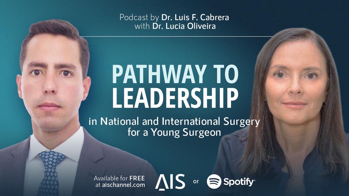 Don’t miss out! Amazing tips by Dr <a href="/luciacolorectal/">Lucia Oliveira,MD,PhD</a> to be a  successful leader in academic surgery as a young surgeon! Only in my <a href="/AISChannel/">AIS Channel</a> podcast!  <a href="/pferrada1/">Paula Ferrada MD FACS FCCM MAMSE</a> <a href="/SWexner/">Steven D Wexner MD, PhD</a> <a href="/TomVargheseJr/">Tom Varghese Jr. MD, MS, MBA, FACS, MAMSE 🇺🇸</a> Link: aischannel.com/podcast/pathwa…