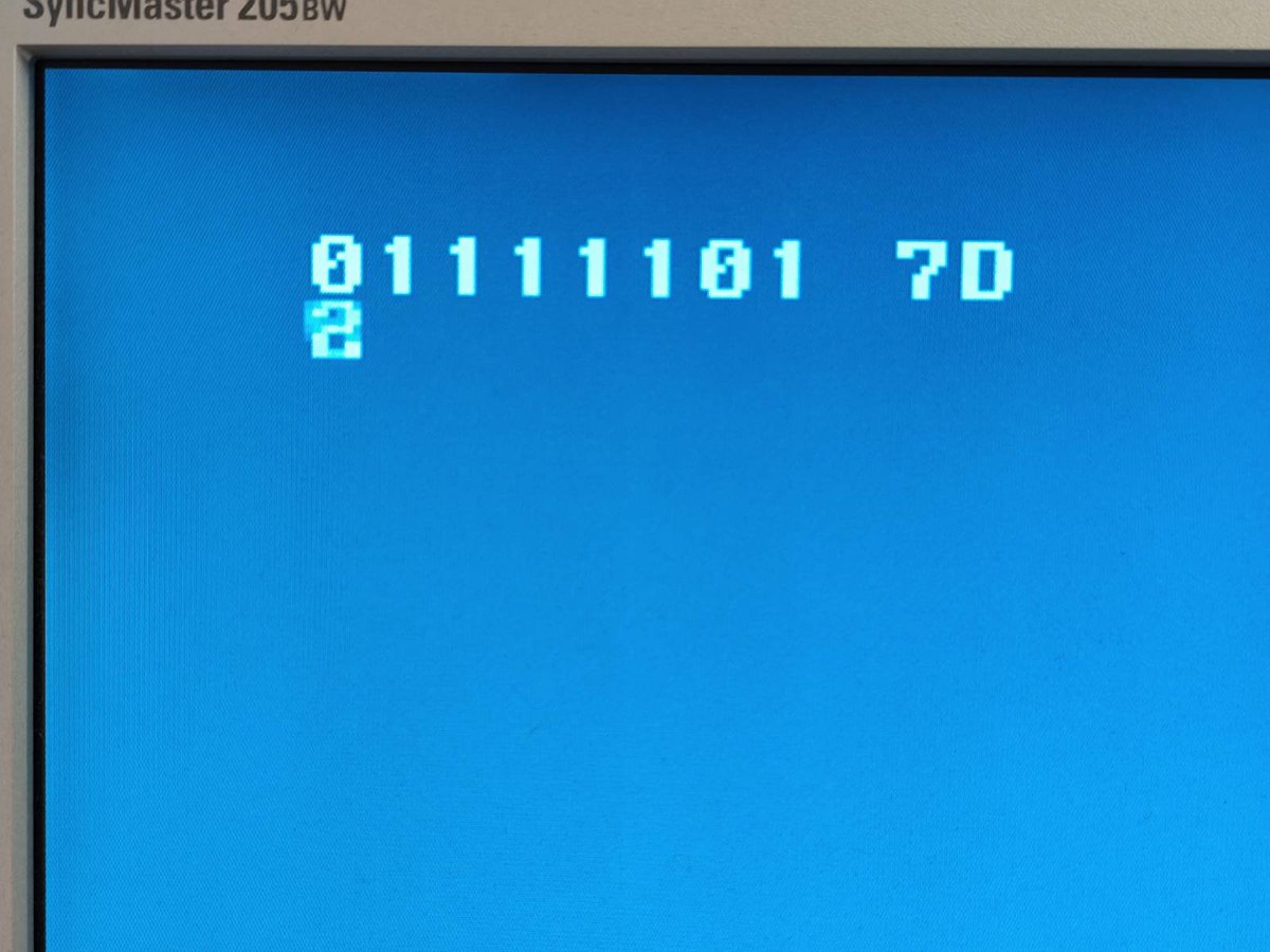 It does not look like much, but this means that the Interrupt Controller works.
We have two interrupts signaled here:
- 7: EXT3
- 1: GPIO