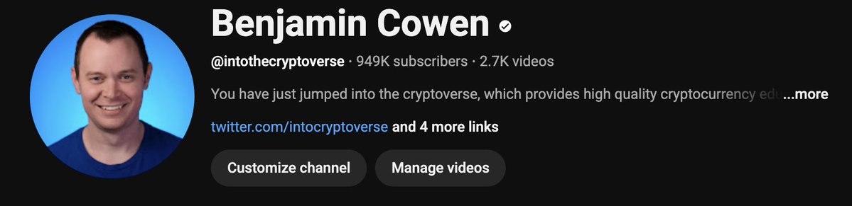 intocryptoverse's tweet image. I might allow an alt season if I reach 1M subscribers on youtube