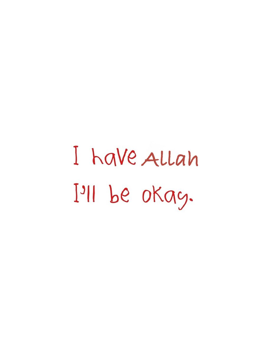 7signxx's tweet image. I have Allah,
I'll be okay...
