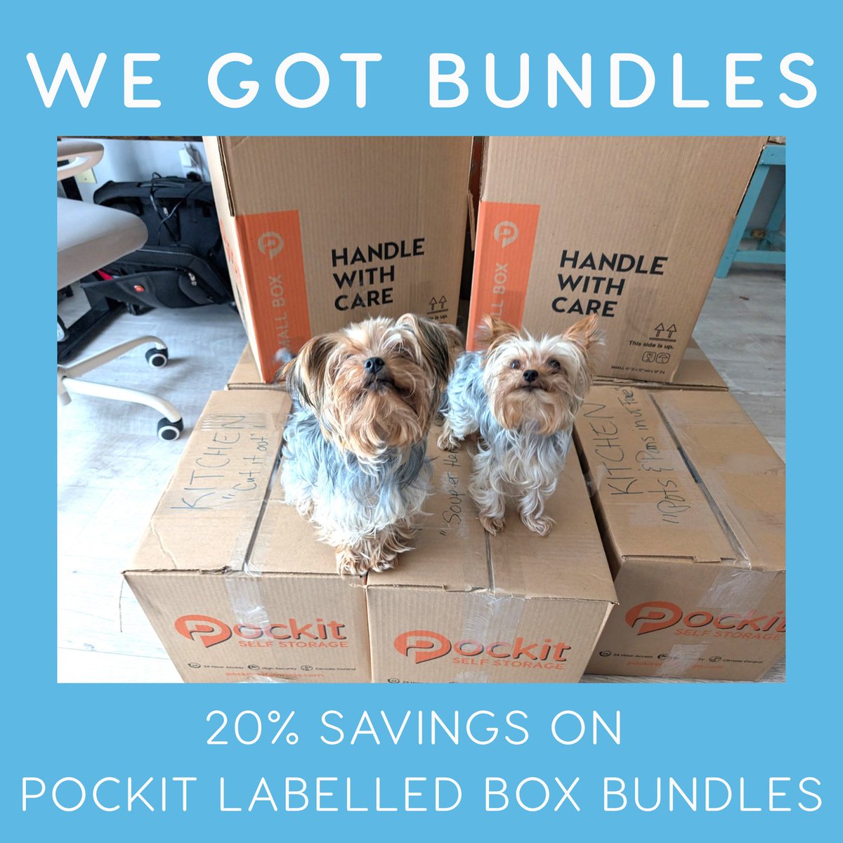 PockitStorage's tweet image. This #ThirstyThursday, we’re serving up serious savings — enjoy 20% OFF Pockit Box Bundles and pack your home with confidence. 

✨ Don’t miss out — stock up before this deal disappears!

#ThirstyThursday #PockitSelfStorage #StorageMadeSimple #BoxBundles #MovingDayReady