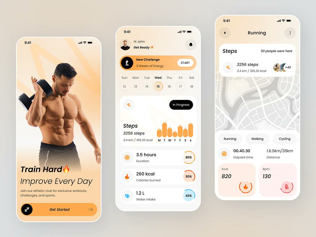 fastweb247's tweet image. Fitness &amp;amp; Calorie Tracker App Design
#software #iosdesign #mobileapp