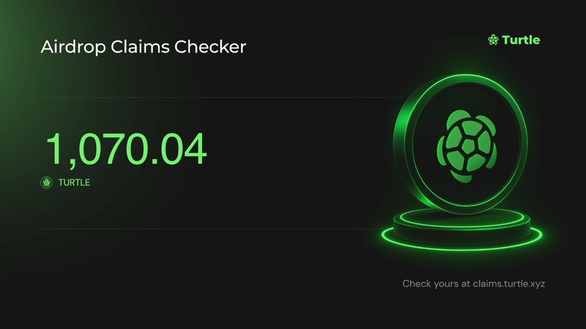WOW +1 airdrop for active web3 users. This time for <a href="/LineaBuild/">Linea.eth</a> 

I'm eligible for 1,070.04 $TURTLE tokens! 🐢

Check your allocation now 👇

claims.turtle.xyz