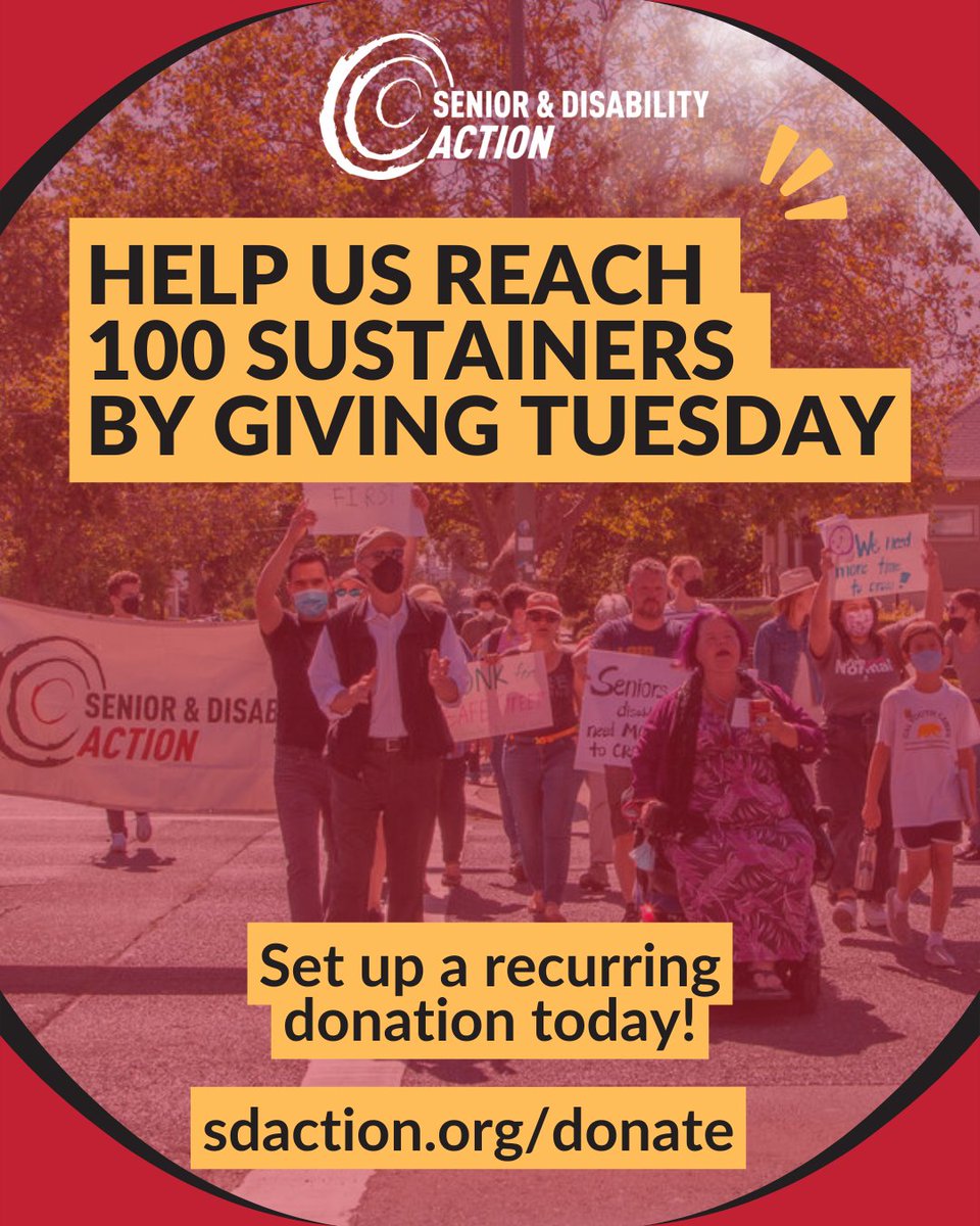 Senior and Disability Action (SDA) tweet media