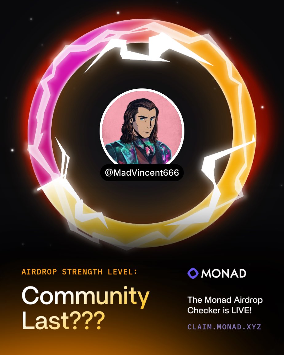 “I am not qualified for Monad Airdrop.”
How to change your mindset in 1 minute 👇

I’ve been here since 2016.
Round-tripped life-changing money.
Got rugged. Scammed. Betrayed.
Dragged for believing in things that later became legends.

Missed 99.9% of opportunities - despite