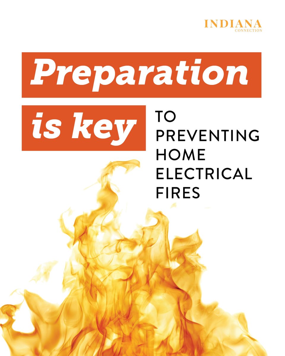 Preparation is key to preventing home electrical fires. Learn some important tips to stay safe in this month’s Indiana Connection. goiec.org/4mFfKWD