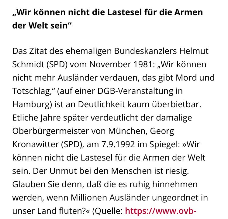 Es ist ja nicht so, dass Leute wie Helmut Schmidt, Kronawitter oder Scholl-Latour nicht schon vor 40 Jahren gewarnt hätten.
Fakt ist: So wie sich das #Stadtbild heute in Teilen Berlins oder Städten wie Duisburg heute präsentiert, hat sich das niemand bestellt. Es gab nie eine