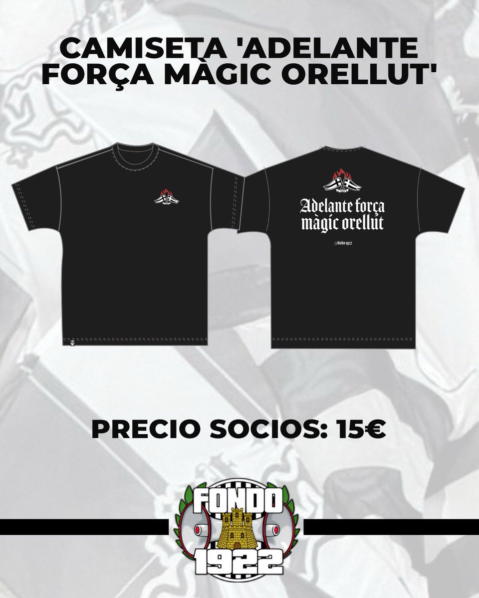 Ya disponible la camiseta “ADELANTE FORÇA MÀGIC ORELLUT” 

👥 Precio socios: 15€

A la venta en la previa del partido