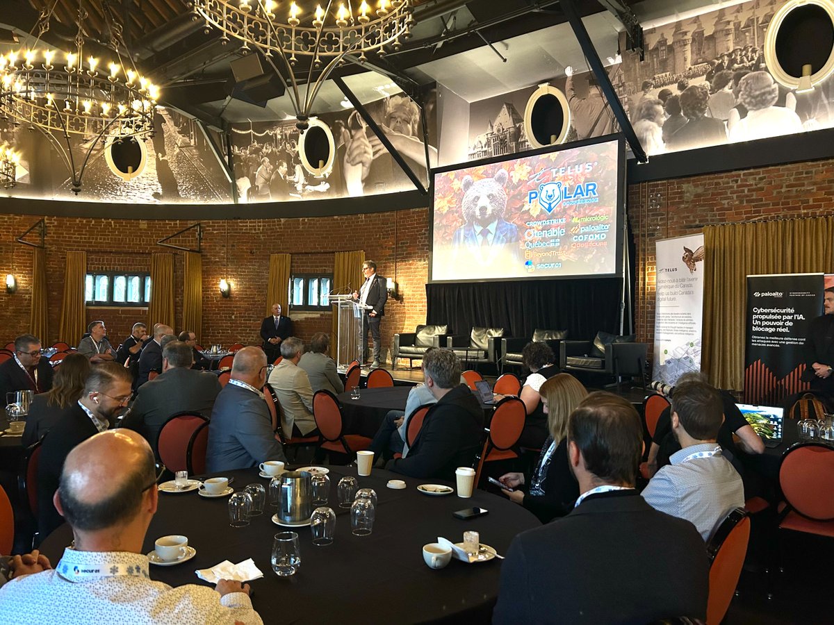 📢 Le ministère de la Cybersécurité et du Numérique est fier de soutenir le #Hackfest ainsi que le #Polar, un symposium pour gestionnaires. Parlant du Polar, le ministre Gilles Bélanger a eu l’honneur de prononcer le mot d’ouverture de l’événement. #mcn