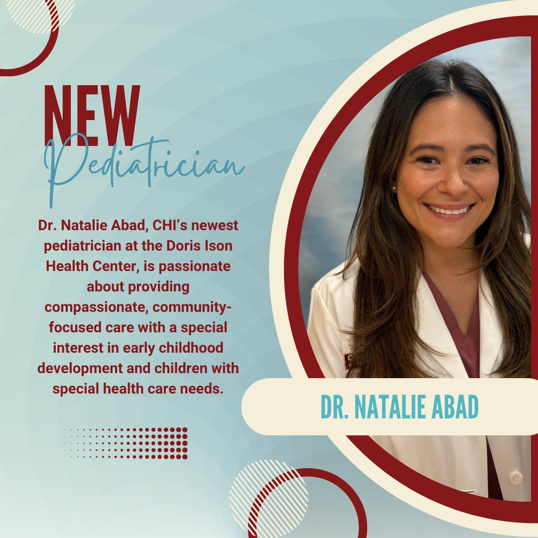 Meet our newest pediatrician, Dr. Natalie Abad — dedicated to compassionate, expert care for your little ones! 💗 Call today to schedule an appointment for your child: 📞 305-252-4820