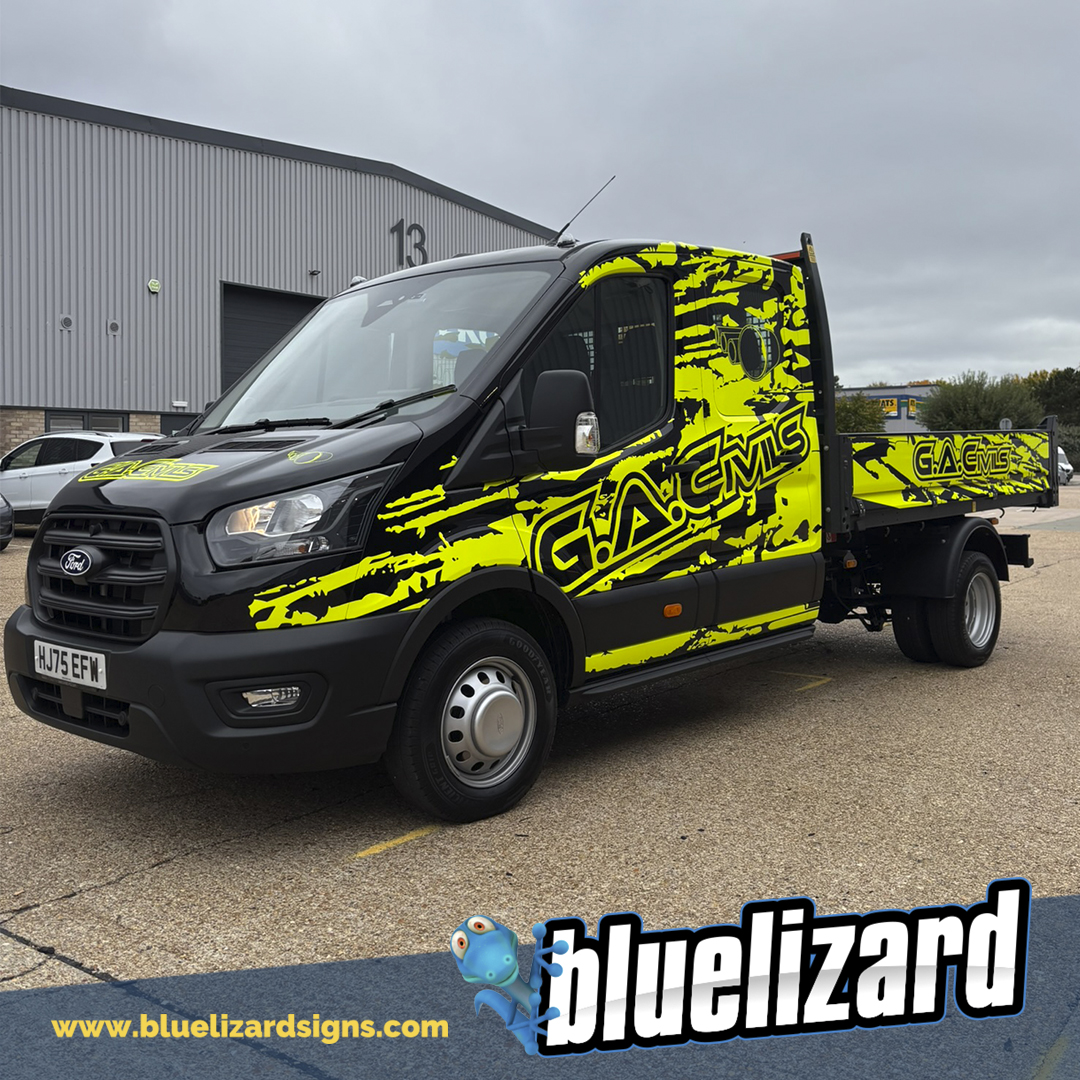 A design that quickly became iconic. Three more vehicles transformed for G A Civils and none of them will struggle to turn heads! Which one is your favourite?

Signs, wraps, graphics &amp; more by Blue Lizard Signs

#crawleywrap #digitalwrap #commercialwrap #vanwrap #vehiclewrap