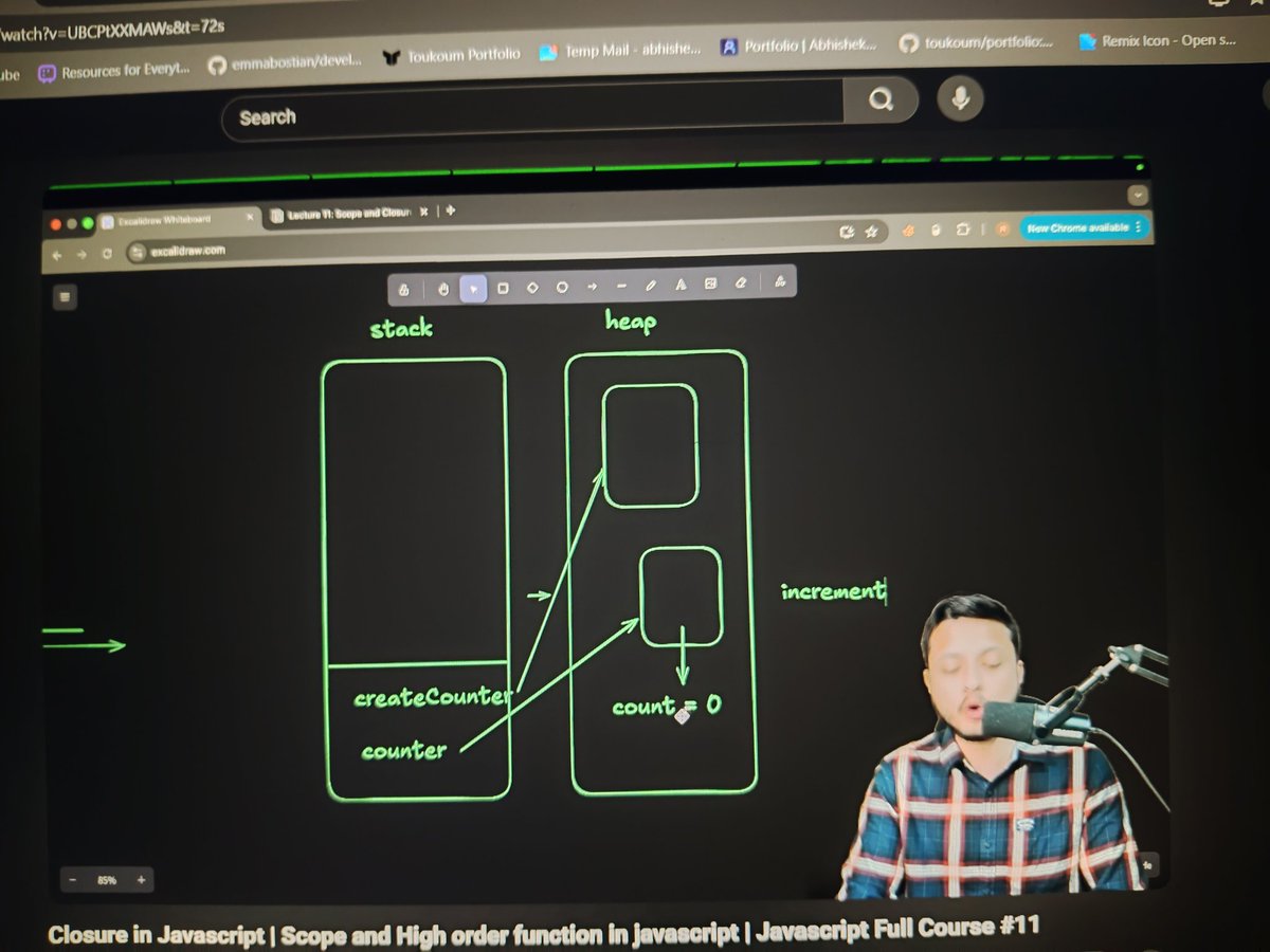 Abhishe28320848's tweet image. #Day26 #javascript We will demystify three of the foundational features of the language: Scope,Closures, and Higher-Order Functions
The foundation for powerful array methods like .map() and .filter(), and essential patterns like callbacks.
@rohit_negi9 @adityatandon02 @CoderArmy