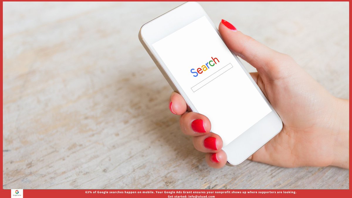 UluadM's tweet image. 63% of Google searches happen on mobile. Your Google Ads Grant ensures your nonprofit shows up where supporters are looking.
Get started: info@uluad.com
#googlesearches
#nonprofitorganization
#googleadsgrant