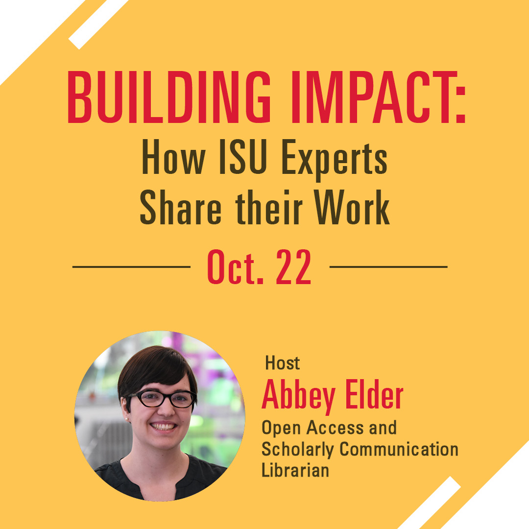 ISU_Library's tweet image. Your research has power; share it with the world! 🌎✨
Join us for “Building Impact: How ISU Experts Share Their Work,” a panel on how open access promotes ISU research.
🗓️ Oct 22 | 12–1 p.m. | 📍 The Catalyst (Parks 199)
🔗 ow.ly/URzY50Xc3SC
