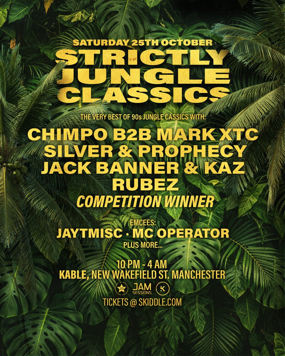 STRICTLY JUNGLE CLASSICS - TICKETS MOVING FAST 🎫