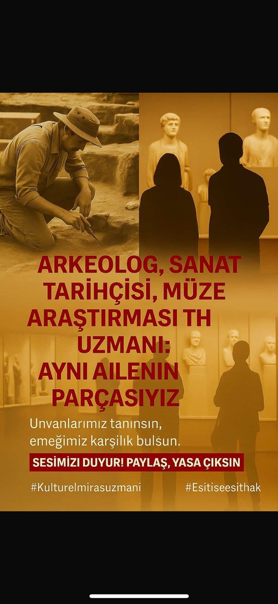 #KulturelMirasUzmani #EsitİseEsitHak <a href="/TCKulturTurizm/">T.C. Kültür ve Turizm Bakanlığı</a> <a href="/TBMMGenelKurulu/">TBMM Genel Kurulu</a>
