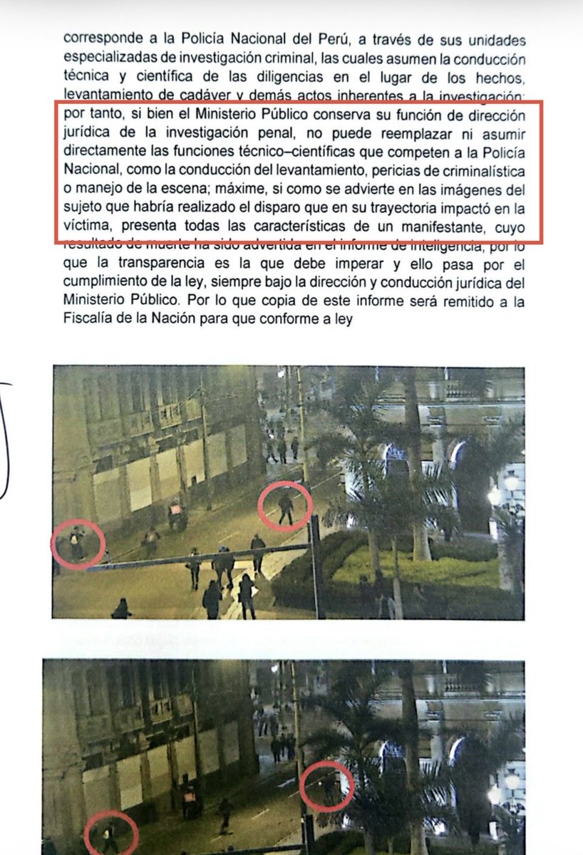 PuntoCiegoPE's tweet image. #LoÚltimo 
El informe policial sobre las manifestaciones señala que la muerte de Eduardo Ruiz Sanz, causada por un disparo, habría sido provocada por un manifestante. La DIRINCRI debía encargarse de la investigación, pero el fiscal asumió las diligencias. 
@MilagrosLeivaG