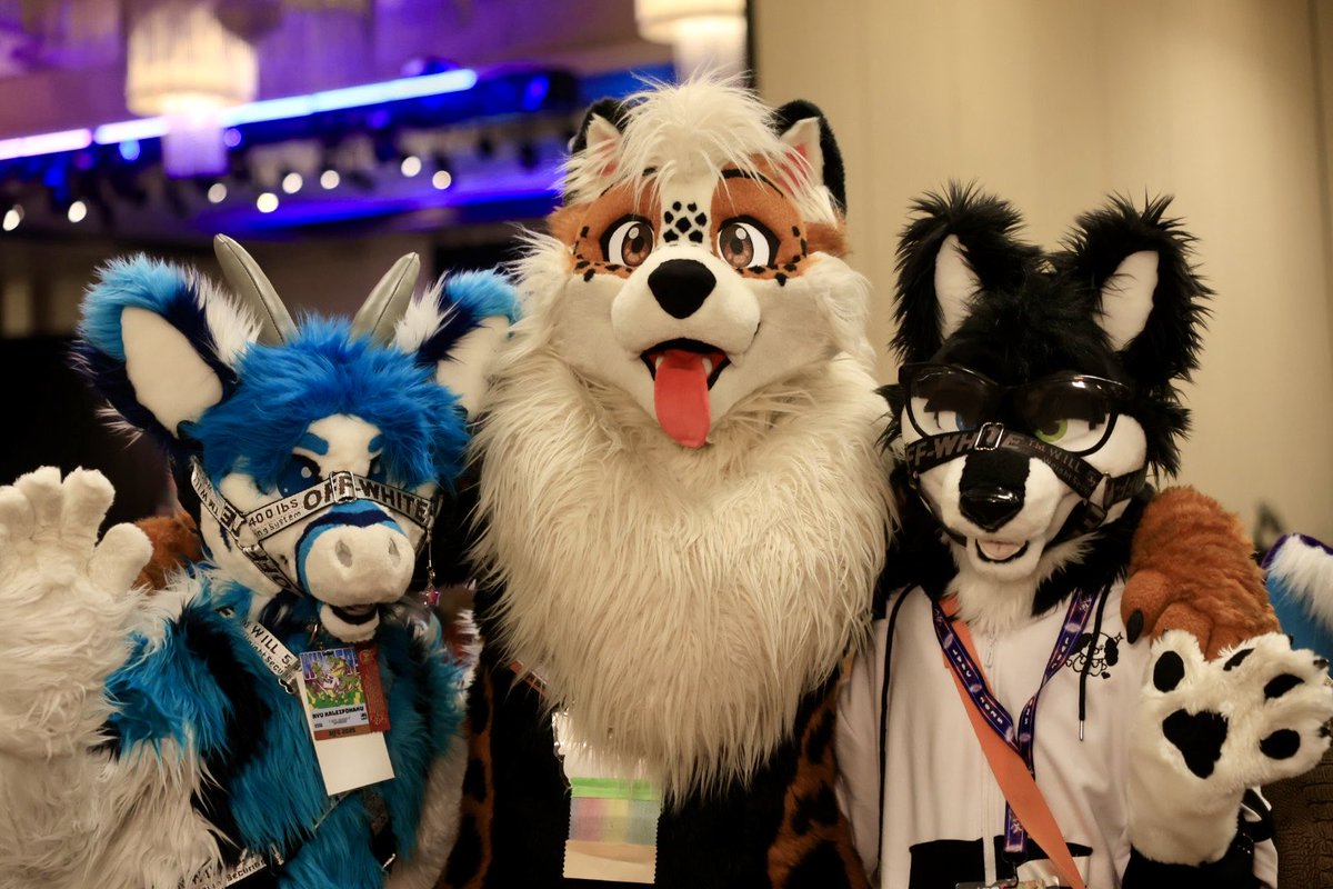 Awoooooo!! Cuties in the main stage! #blfc2025 #blfc #fursuit #furry