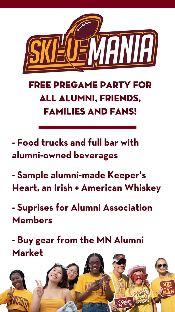 Ready for Friday's Ski-U-Mania? Because we are! #UMNproud #UMNalumni
