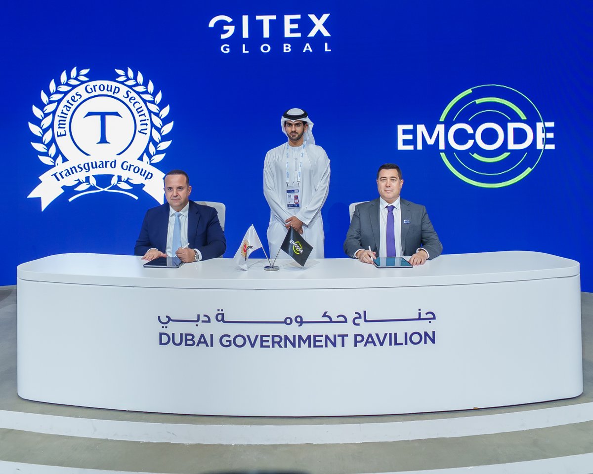 uxe_ai's tweet image. Empowering secure logistics through innovation.

Emcode Technology LLC (a UXE Group company) signed an MoU with Transguard Group to advance Tejouri — a secure, AI-enabled valuables collection and delivery solution.

Know more - uxe.ai/media/news

#UXE #Emcode #GITEX2025