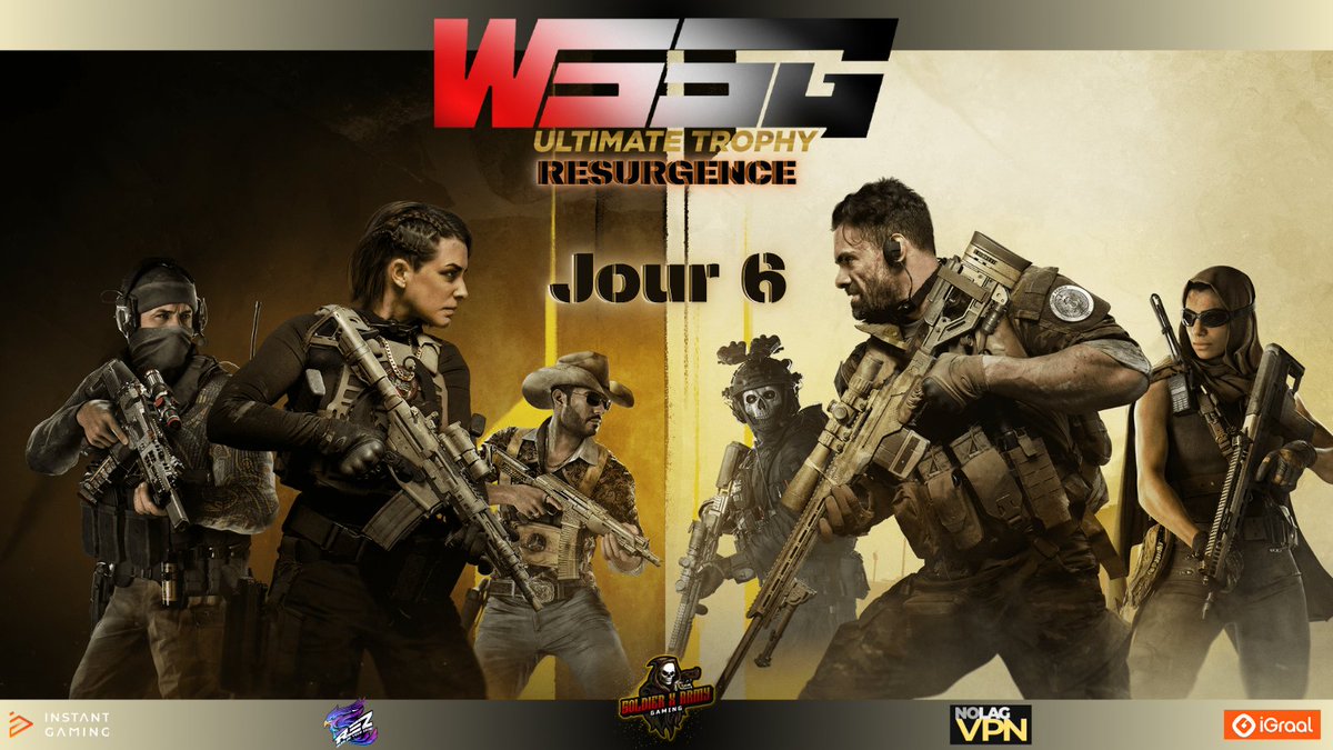 Soldierx63's tweet image. Soldats !!

Rendez vous à 21HOO !!  Pour la 6è Journée de la Ligue WSSG Ultimate Trophy Résu !!

➡️Twitch.tv/BDS_Soldier

#twitchfr #warzone #wssg @WSSG_Marinette @WSSG158697