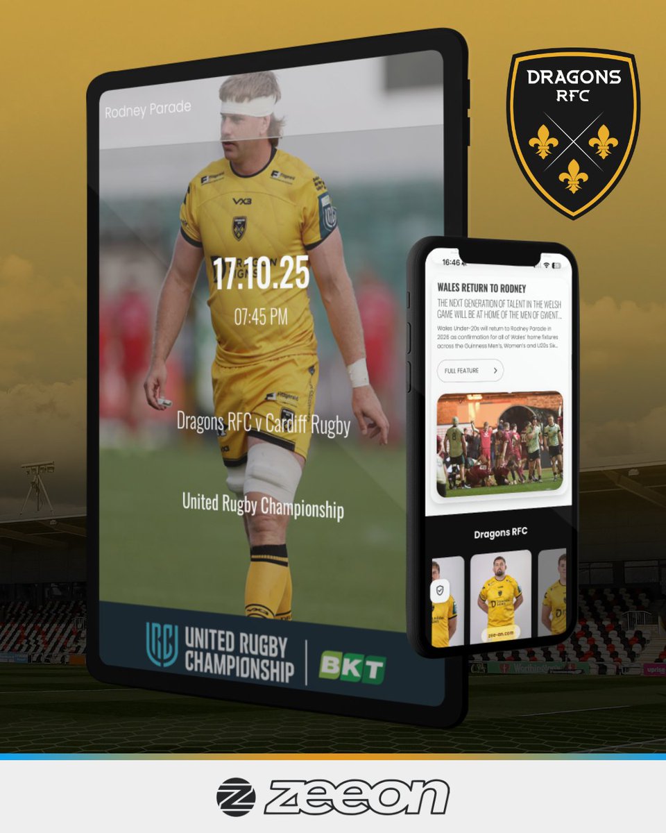 Dragons RFC π (@dragonsrfc) on Twitter photo π π£π₯π’ππ₯ππ π π | Download your π copy of our official match day programme for the <a href="/URCOfficial/">BKT United Rugby Championship (URC)</a> fixture with <a href="/Cardiff_Rugby/">Cardiff Rugby</a> tonight ‡οΈ
βΆοΈ zee-on.com/gamehubplus/drβ¦
#WeAreGwentRugby #DRAvCAR π π£π₯π’ππ₯ππ π π | Download your π copy of our official match day programme for the <a href="/URCOfficial/">BKT United Rugby Championship (URC)</a> fixture with <a href="/Cardiff_Rugby/">Cardiff Rugby</a> tonight ‡οΈ
βΆοΈ zee-on.com/gamehubplus/drβ¦
#WeAreGwentRugby #DRAvCAR