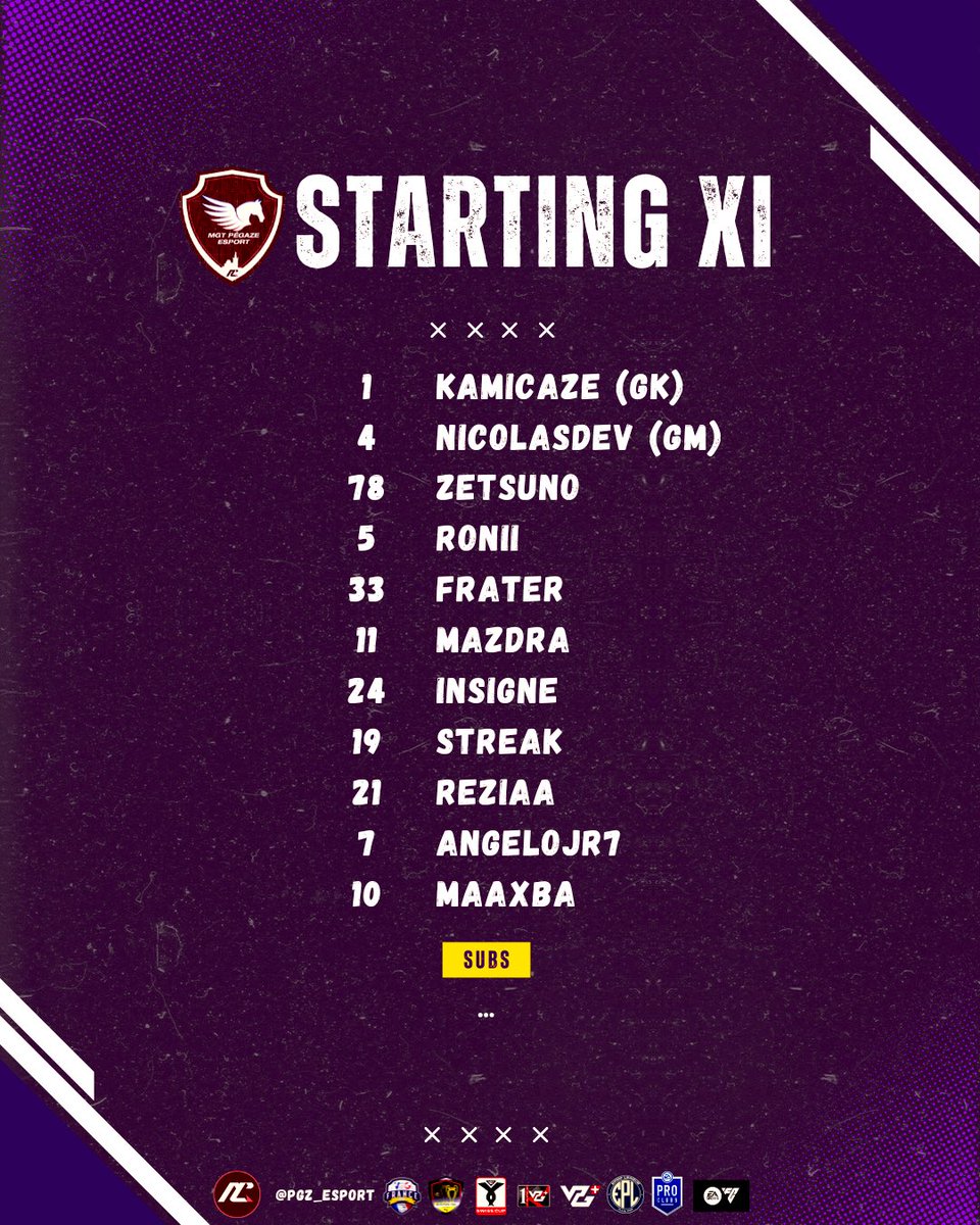 MGT PรGAZE esport (Actu) (@pgzesport) on Twitter photo #11Lineup #MGTPEGAZE #PROCLUB 
๐ <a href="/Nicolasdev95/">NicolasDev95</a> 
๐ Programme :
โก๏ธ <a href="/VPGFrance_/">VPG France</a> <a href="/SwissVPG/">VPG Switzerland ๐จ๐ญ</a>  
#OnlyForProPlayers #PGZ <a href="/_xKun/">Kun</a> <a href="/easportsfcfr/">EA SPORTS FC France</a> #11Lineup #MGTPEGAZE #PROCLUB 
๐ <a href="/Nicolasdev95/">NicolasDev95</a> 
๐ Programme :
โก๏ธ <a href="/VPGFrance_/">VPG France</a> <a href="/SwissVPG/">VPG Switzerland ๐จ๐ญ</a>  
#OnlyForProPlayers #PGZ <a href="/_xKun/">Kun</a> <a href="/easportsfcfr/">EA SPORTS FC France</a>