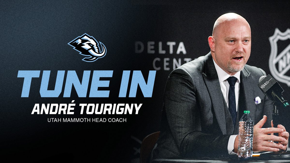 Utah Hockey Club PR (@utahhc_pr) on Twitter photo TUNE IN
<a href="/utahmammoth/">Utah Mammoth</a> Head Coach AndrΓ© Tourigny will join <a href="/KSLSportsZone/">97.5 The KSL Sports Zone</a> at 4 P.M. to discuss the home opener with <a href="/JeremiahJensen/">Jeremiah Jensen</a> and <a href="/AlexKirryKSL/">Alex Kirry</a> TUNE IN
<a href="/utahmammoth/">Utah Mammoth</a> Head Coach AndrΓ© Tourigny will join <a href="/KSLSportsZone/">97.5 The KSL Sports Zone</a> at 4 P.M. to discuss the home opener with <a href="/JeremiahJensen/">Jeremiah Jensen</a> and <a href="/AlexKirryKSL/">Alex Kirry</a>
