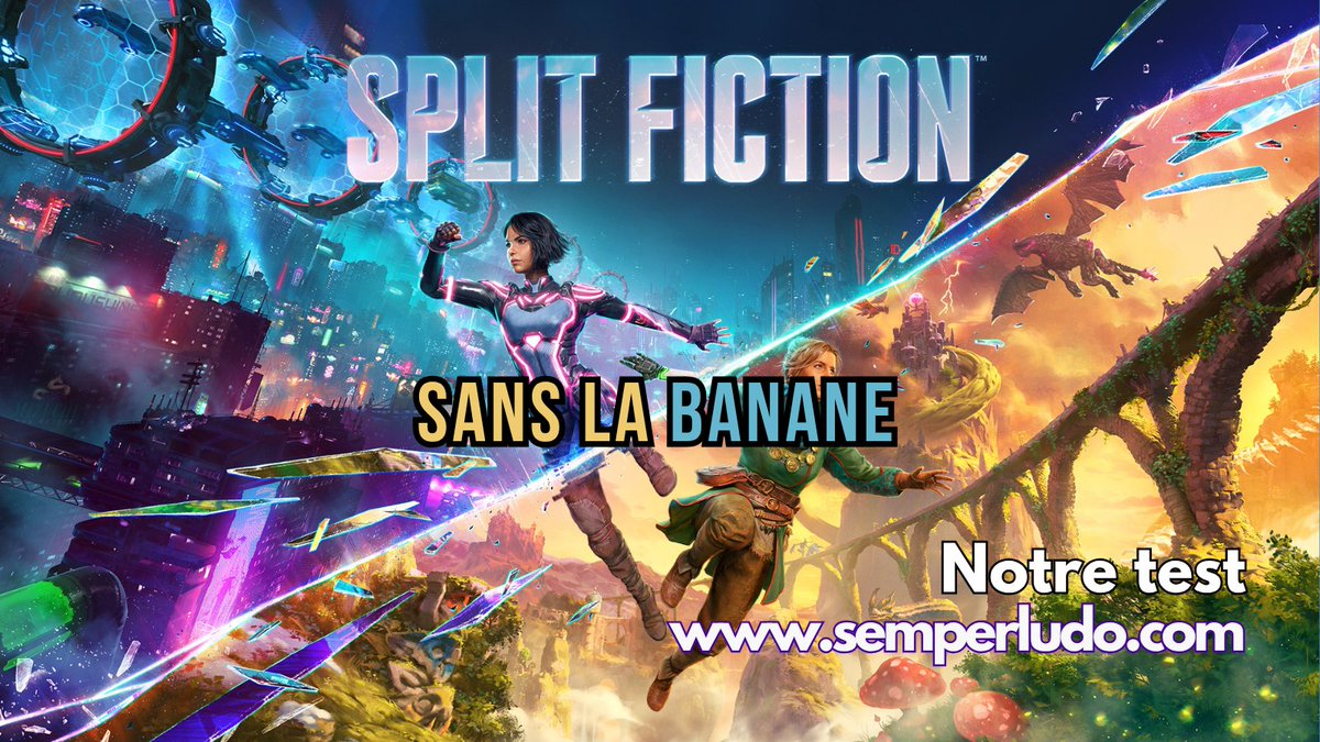 Sans la banane.
<a href="/Th_Gerber/">Thomas Gerber</a> découpe #SplitFiction, il l'ouvre carrément en deux.
Notre test à lire pour connaître les raisons de son courroux:
semperludo.com/sans-la-banane…

#EA #Jeuxvideo #Test #Hazelight #XboxSeries #PC #PS5 #NintendoSwitch2