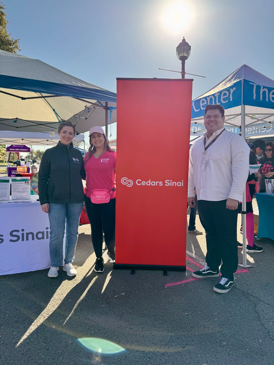 ZulSurani's tweet photo. At Links for Life’s Lace’n It Up 5K in Kern County, #CedarsSinaiCancerCOE’s Angel and @CSCancerCenter’s Dr. @CodyRamin and Jessica shared the latest cancer prevention/screening information, and recruited survivors and stakeholders for Dr. Ramin’s #CBCRP funded pilot study. https://t.co/Zzxg1TMS8z