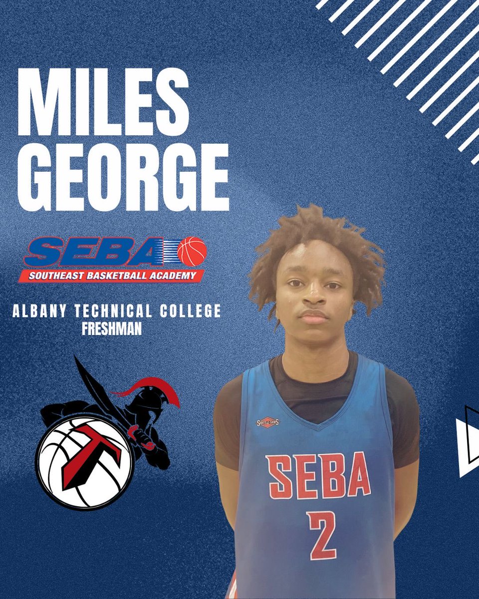 SEBA Warrior Alumni Spotlight Series of 
Current College Players:

Miles George from our Class of 2025 (<a href="/m1lesgeorge/">miles a. george</a>) is ready for his Freshman season at Albany Technical College (<a href="/AlbanyTechMBB/">Albany Tech MBB</a>) 

Your SEBA family is proud of you Miles! 

#FaithCourageIntegrity #HisGloryAlone