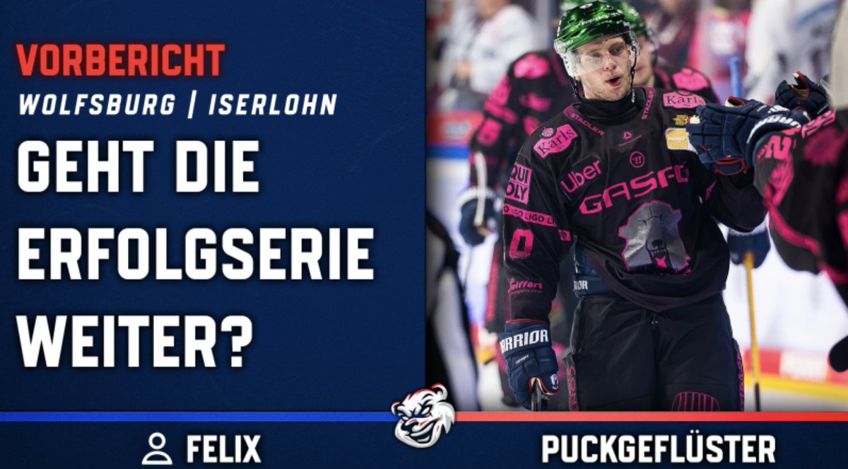 Nach vier ligainternen Siegen in Serie stehen die nächsten zwei interessanten Aufgaben an! Am Freitag sind die Grizzlys aus Wolfsburg zu Gast und am Sonntag geht es nach Iserlohn! 

Felix wirft einen Blick auf beide Gegner! 👇👇👇

eishockey-berlin.de/eishockey/2025…

📸: City-press GmbH