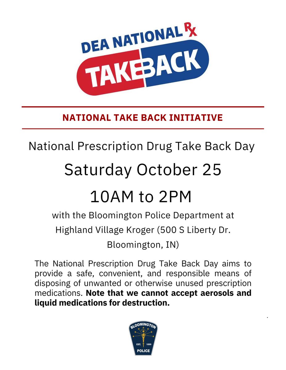 Bloomington Police tweet media