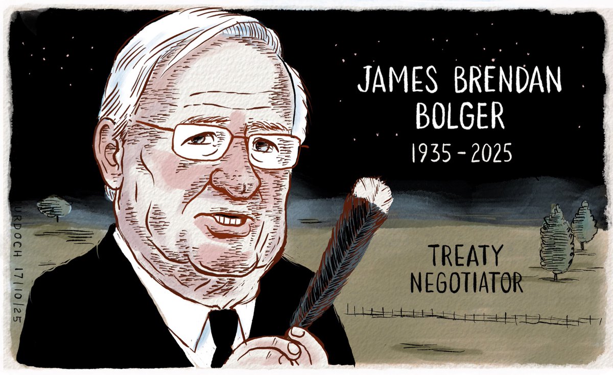 A tribute to Jim Bolger.
My #cartoon #JimBolger #NZpol #ToitūTeTiriti