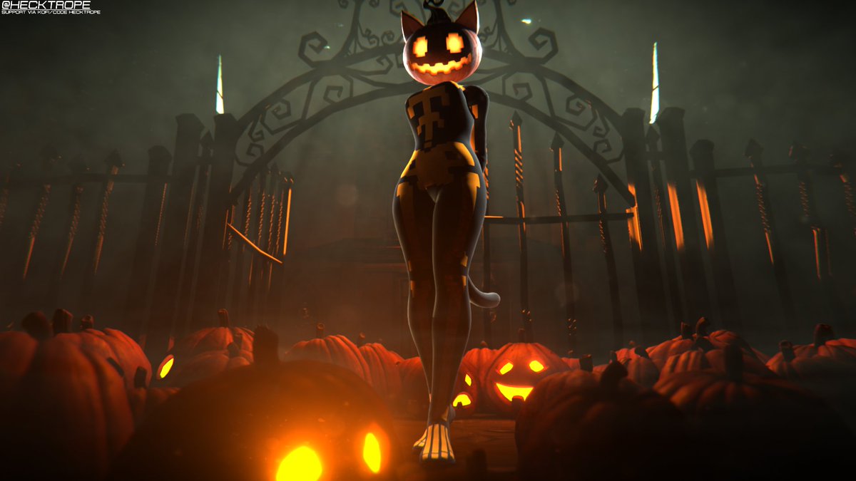 pumpkin cat person thing (yes i know she's named spice shush)

#fortnite #fortniteart