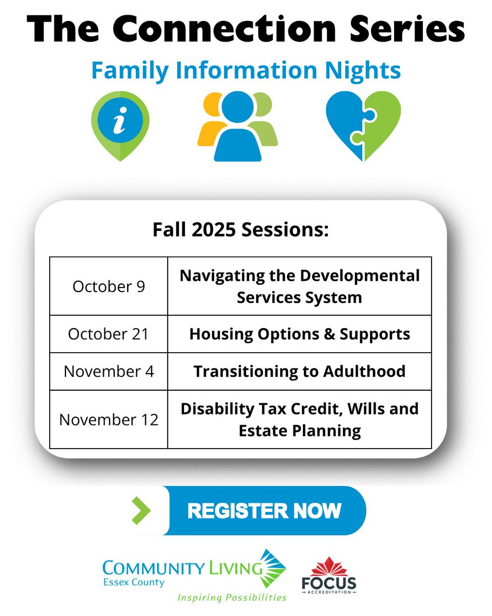 Join us on Oct 21 for The Connection Series! bit.ly/4gC5m0s
➡️Housing Options &amp; Supports​
This session is co-presented by the City of Windsor's Social &amp; Affordable Housing department and a Director of Supports from Community Living Essex County.